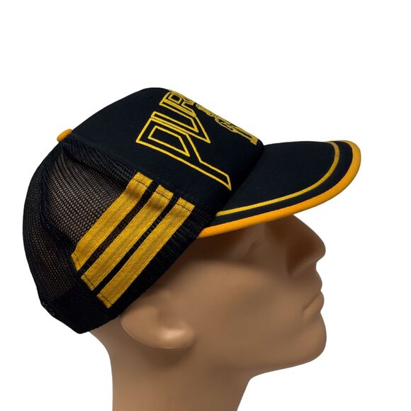 Purdue University Vintage Trucker Mesh Indie Hipster Frat Black Hat SnapBack - Picture 4 of 5
